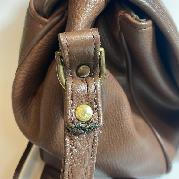 Stone Mountain brown leather flap crossbody bag - Picture 9 of 12